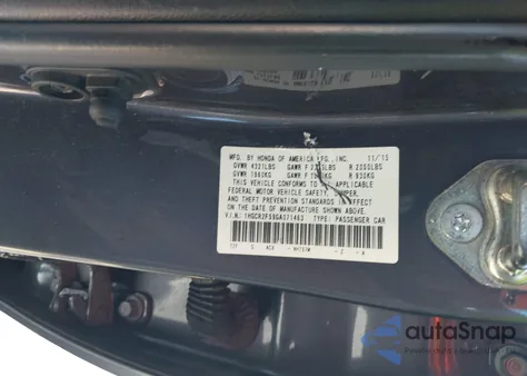 2016 Honda Accord Sport z USA, uszkodzony, nr VIN 1HGCR2F59GA071463